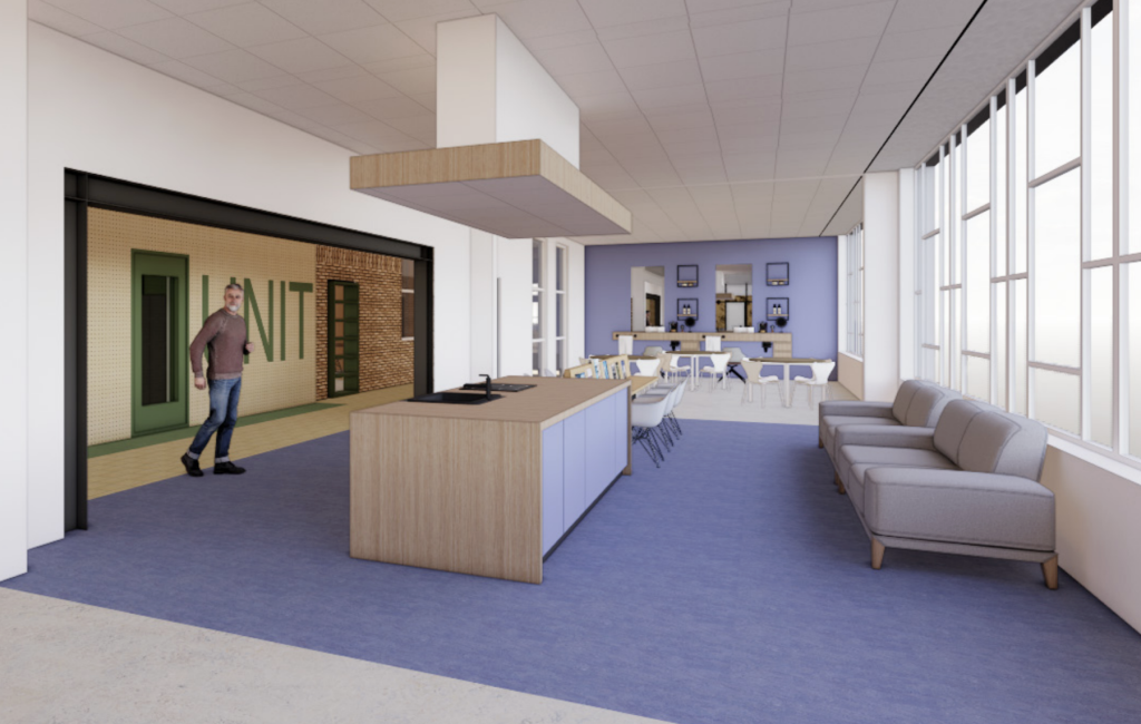 Leerlingen en medewerkers van Aventurijn in Nijmegen ‘wonen’ tijdelijk een deurtje verderop, nu hun schoolgebouw compleet wordt verbouwd.